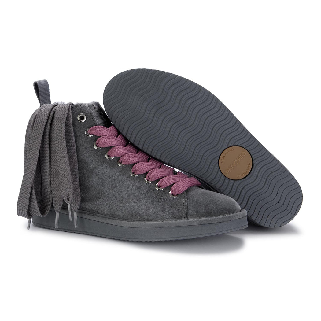 panchic womens ankle boots grey purple