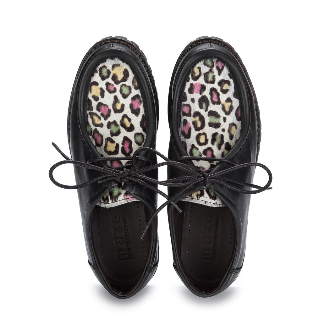 maze womens lace up shoes black multi