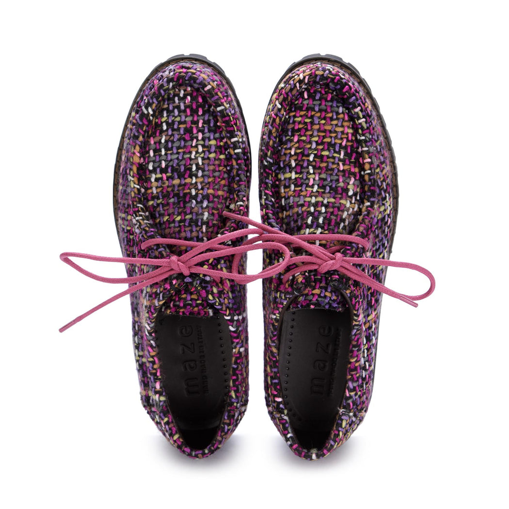 maze womens lace up shoes purple