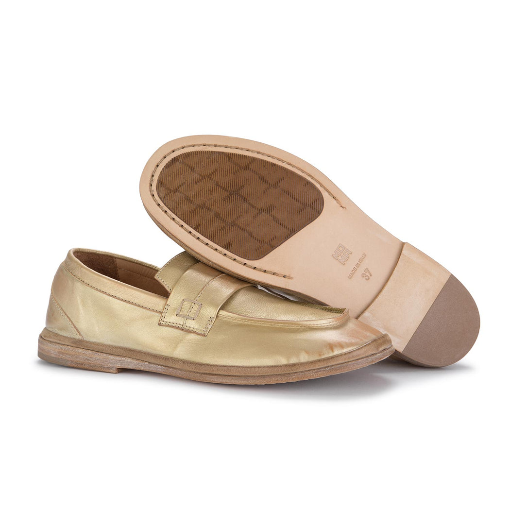 moma womens loafers pallas golden