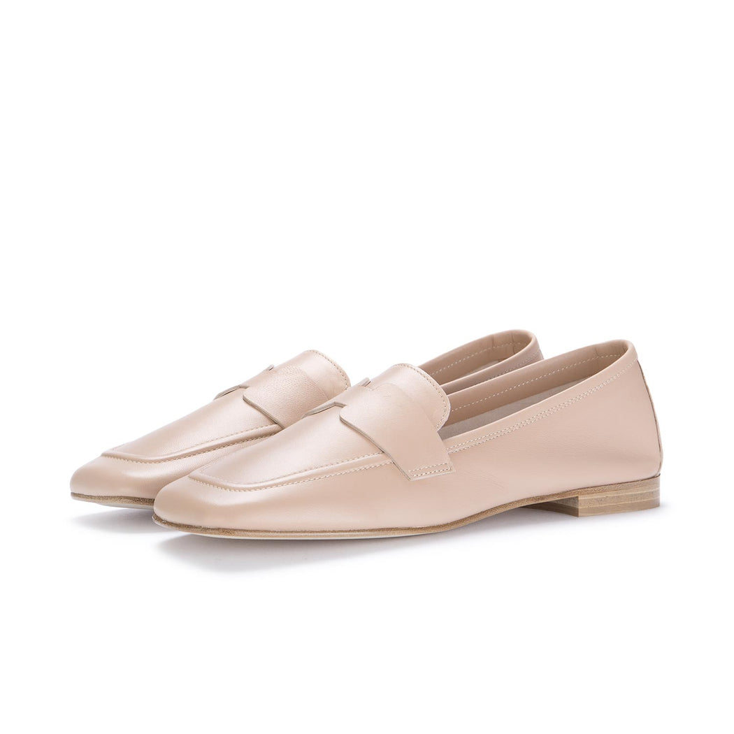 nouvelle femme nude pink loafers 
