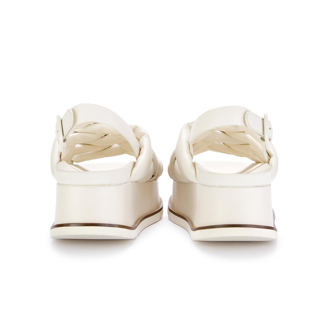 elvio zanon platform sandals diabolik white