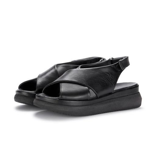 mjus womens platform sandals black