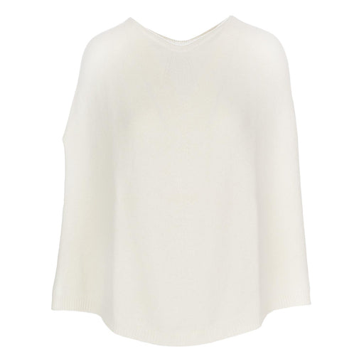 cashmere island womens poncho white
