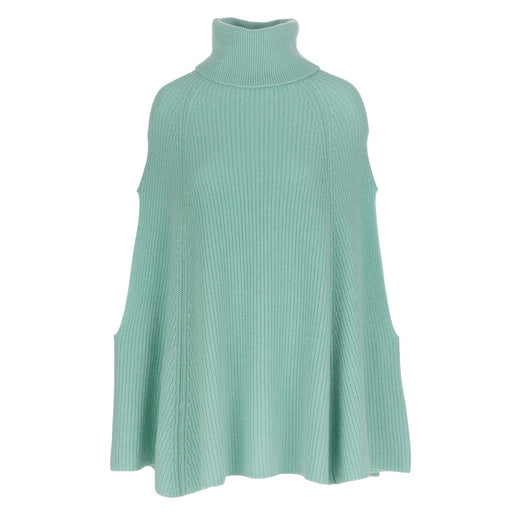 cashmere island womens poncho green