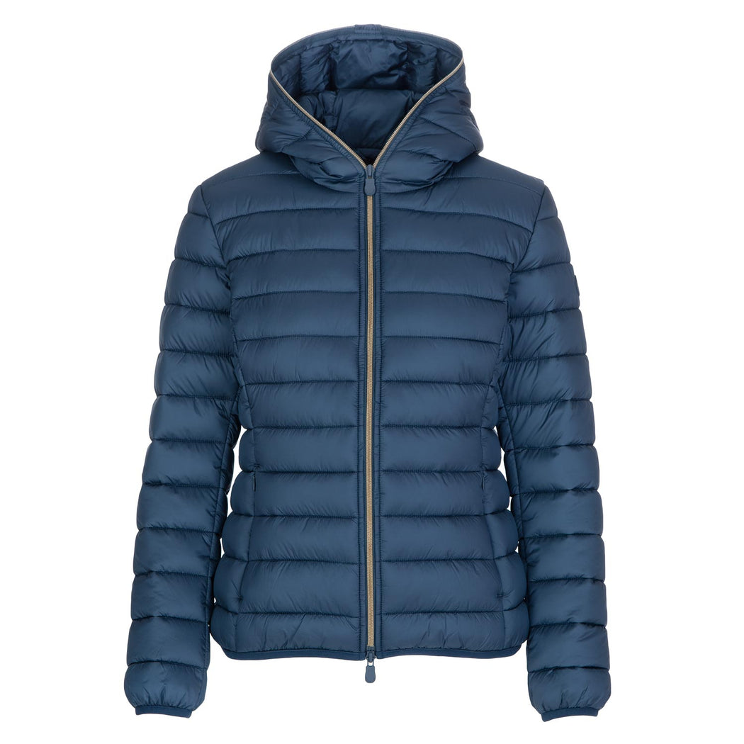 save the duck womens puffer jacket blue