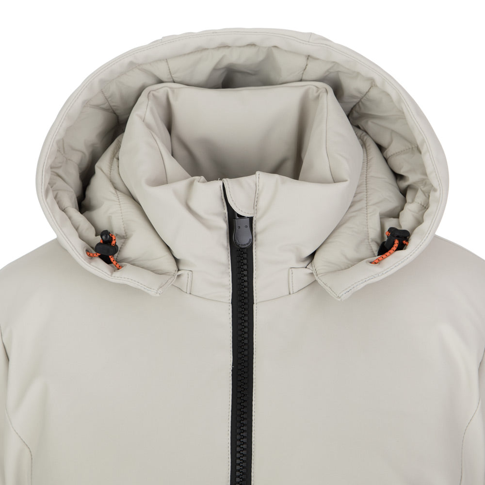 save the duck womens puffer jacket beige