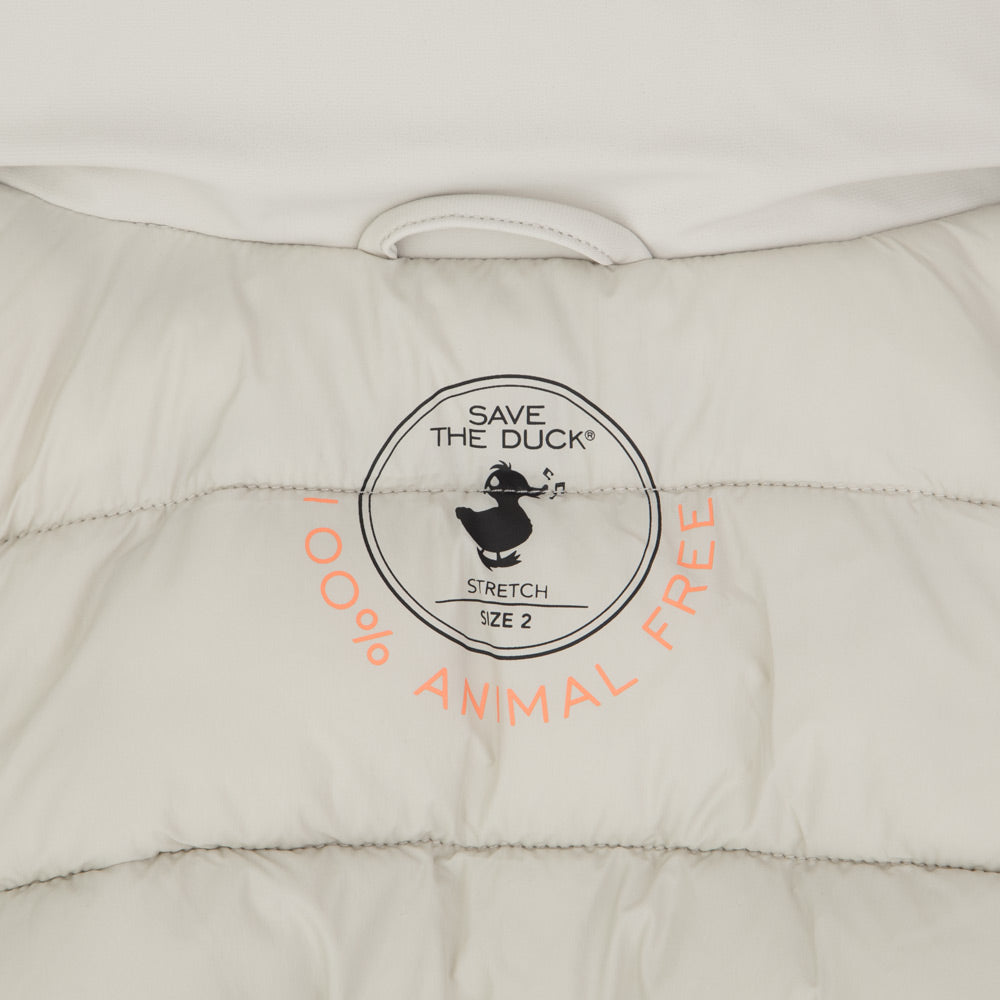 save the duck womens puffer jacket beige