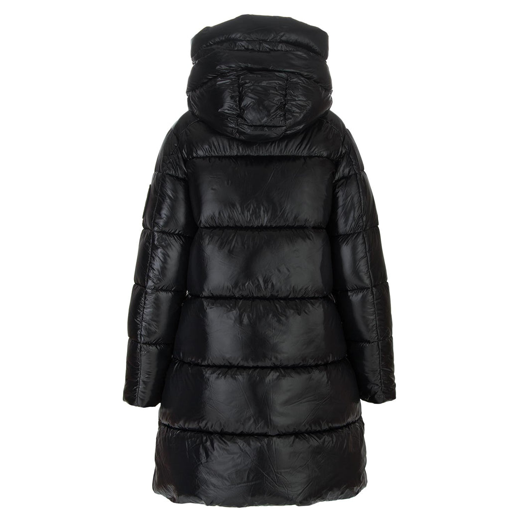 save the duck womens puffer jacket black