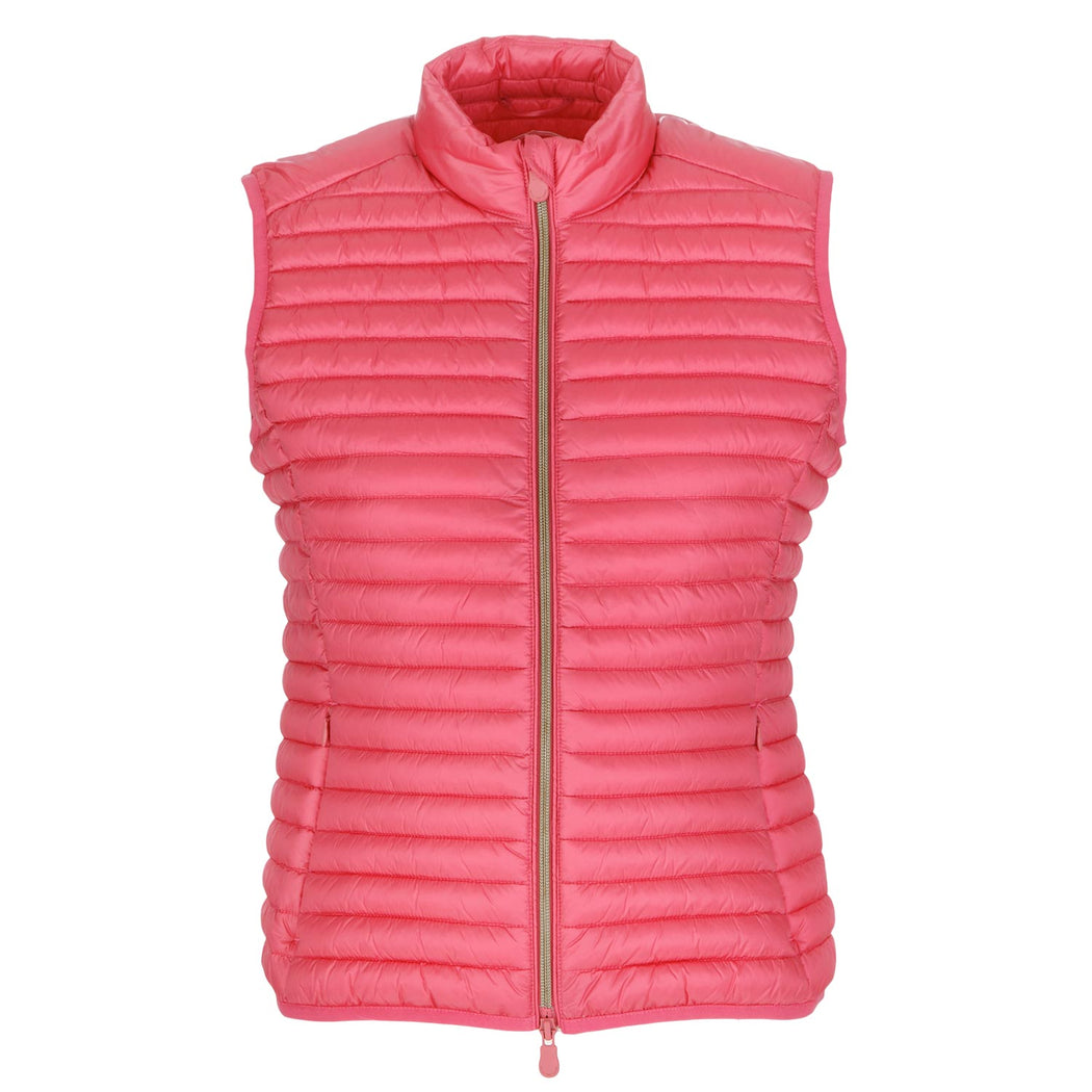 save the duck womens puffer vest pink