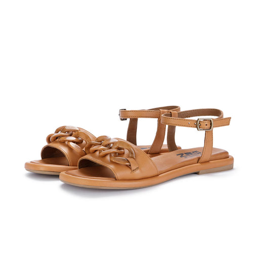 bueno womens sandals brown