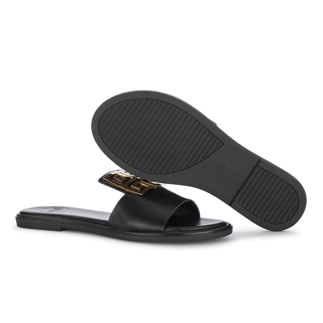 exe womens sandals karpathos black