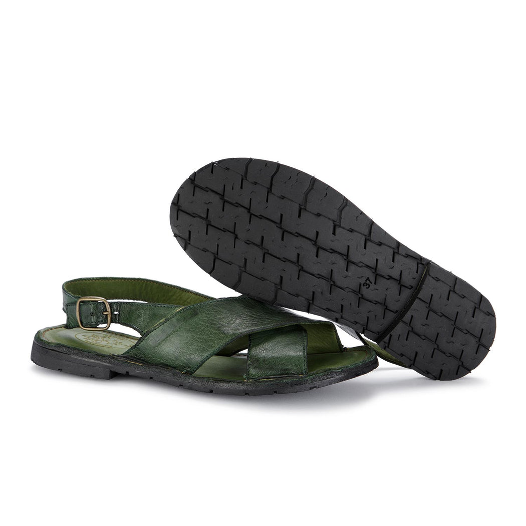 manufatto toscano vinci sandals green