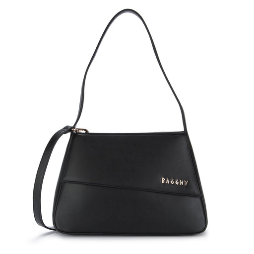 bagghy womens shoulder bag black