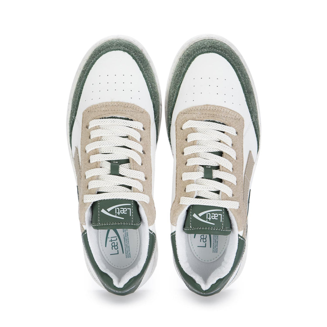 laeti womens sneakers bio green white