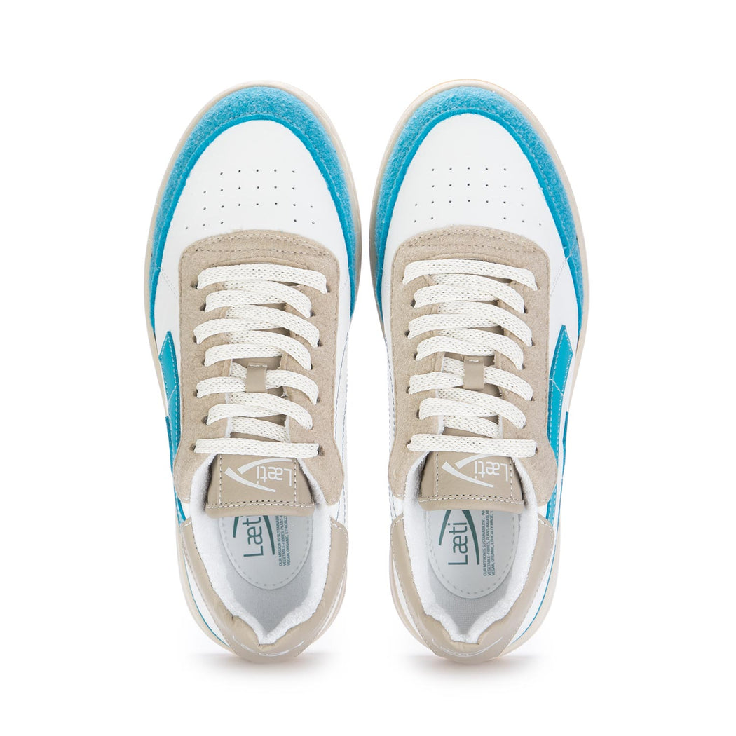 laeti womens sneakers vegan blue white