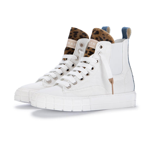 lemare womens sneakers textiles white