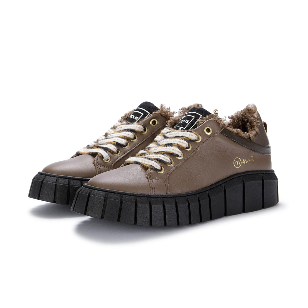 Sneakers nut/moss/taupe brown | MODEMOUR ♥