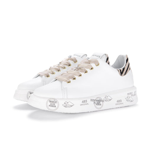 premiata sneakers donna belle white beige