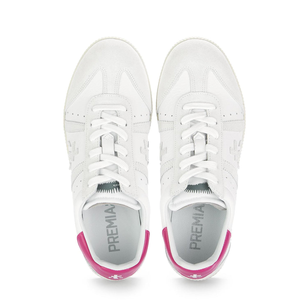 premiata womens sneakers white pink