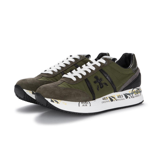 premiata womens sneakers conny green