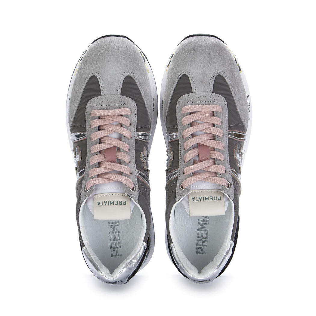 premiata womens sneakers conny grey