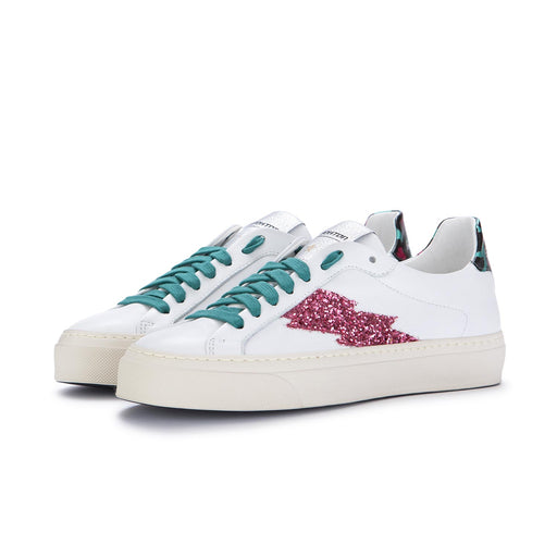 stokton womens sneakers white pink green