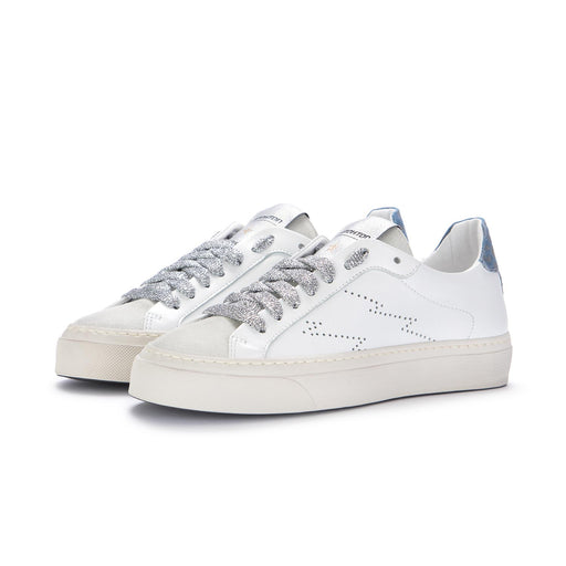 stokton womens sneakers white blue