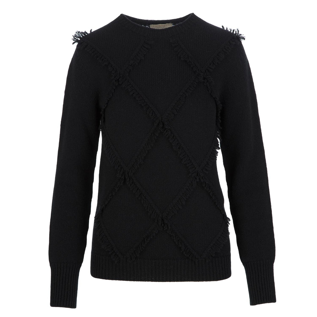 cashmere island womens sweater black