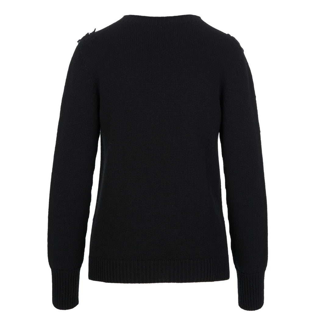 cashmere island womens sweater black