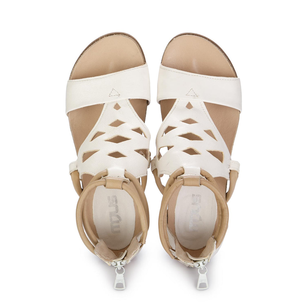 mjus womens wedge sandals white beige